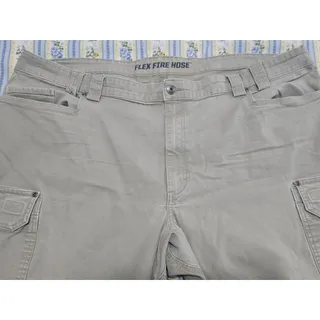 Photo of Duluth Trading Co Flex Fire Hose Relaxed Fit Cargo Pants Khaki 48x30