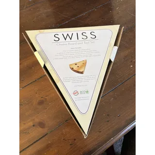 Photo of Picnic Time Legacy Swiss Cheese Board Tool Set 850-00-505 Open Box