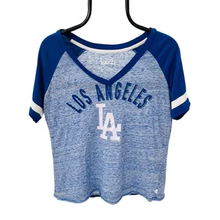 Photo of Touch by Alyssa Milano LA Dodgers MLB Women's XL Ombre Raglan V-Neck T-Shirt

