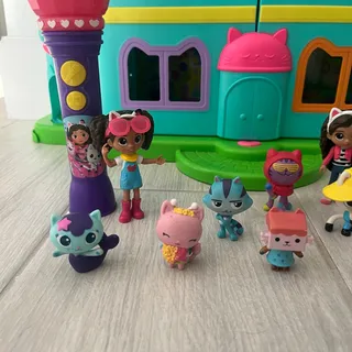Photo of Gabby’s Celebration Dollhouse Rainbow Playset 25” With 11 Figures & Accessories