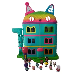 Photo of Gabby’s Celebration Dollhouse Rainbow Playset 25” With 11 Figures & Accessories