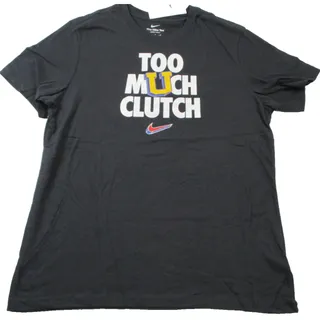 Photo of Nike Dri-FIT Too Much Clutch Mens Large Black Basketball Graphic Tee 1523-1524