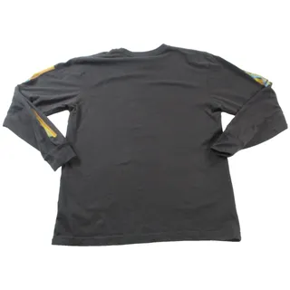 Photo of Stance Shirt Mens Large Black Long Sleeve Retro Stripe Logo Graphic Crewneck Tee