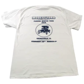Photo of Model T Ford Florida Winter Tour Shirt Mens Medium White Hanes Gainesville 2010