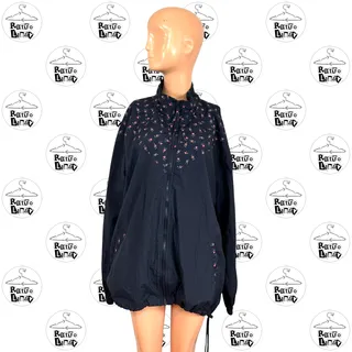 Photo of VTG 90s Northern Reflections L Blue Floral Windbreaker Jacket Retro Grandmacore