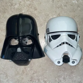 Photo of Copied - 2 CHILD STAR WARS DARTH VADER & STORMTROOPER2 MASK HALLOWEEN COSTUME