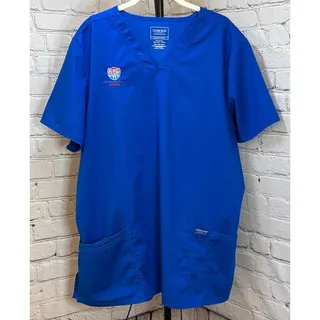 Photo of Cherokee UWG Royal Blue Nursing Scrub Top (Size 2XL)