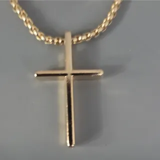 Photo of Gold Tone Jewelry 5 Pc Set w/ Watch, Necklace, Bracelet, Ring & Cross Pendant