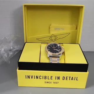 Photo of Invicta Speedway Black Dial Octagon Watch 42mm 2 Tones SS Bracelet Warranty