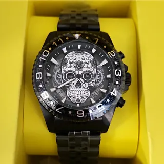 Photo of Invicta Pro Diver Dia De Los Muertos 43mm Skull Dial Black Bracelet