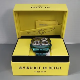 Photo of Invicta Aviator Zul Time 50657 Quartz Multi-Dial 24Hour 50mm Green Warranty Gift
