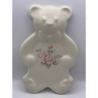 Photo of Vintage Pfaltzgraff Tea Rose Teddy Bear Spoon Rest, Retired / Discontinued