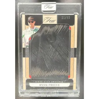 Photo of 2026 Panini Turn Four Racing Ryan Preece #JS-RPR Jumbo Slick Swatches 31/49 MEM