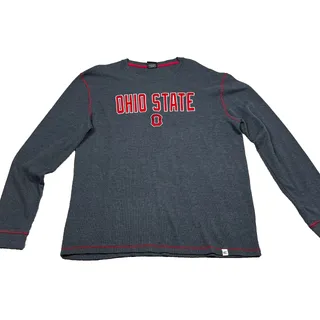 Photo of Ohio State Buckeyes Colosseum Thermal Shirt Men's XXL Gray Long Sleeve