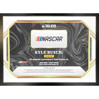 Photo of 2024 Panini Select Nascar Kyle Busch #TAS-KYB Trackside Action Signatures Auto