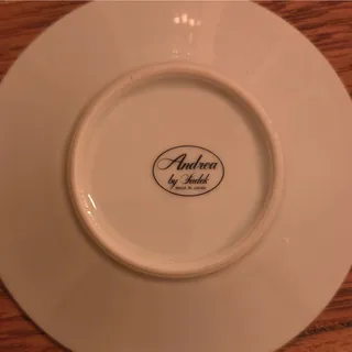 Photo of Andrea by Sadek Porcelain Plate Floral Round White Blue Multicolor Japan