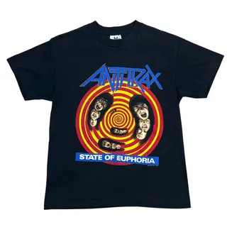 Photo of Vintage 1988 Anthrax State Of Euphoria Road To Band Tour Tee