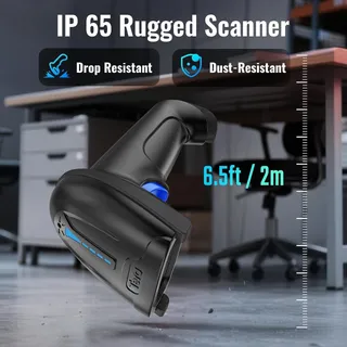 Photo of Tera Barcode Scanner 1D Wireless CCD: 2500 Pixel, Battery Indicator, T5100C