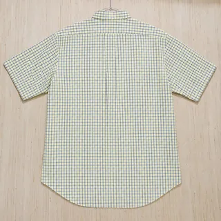 Photo of Ralph Lauren Blake Mens Large Short Sleeve Button Down Plaid Check Cotton Shirt