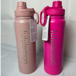 Photo of lululemon Back to Life Sport Bottle 27oz Pink 2 Pack Bundle NWT Stainless