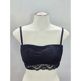 Photo of Black Lace Floral Whimsygoth Romantic Dark Boudoir Bridal Bralette Large