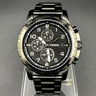 Photo of Fossil Dean FS4721 Gunmetal Chronograph Stainless Steel Watch 45mm