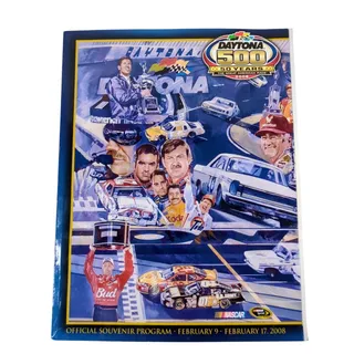 Photo of 2008 Daytona 500 Official Souvenir Program 50th Anniversary NASCAR Race Book