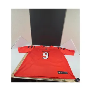 Photo of Nike Joe Burrow #9 Cincinnati Bengals Orange NFL On Field Jersey Men’s XL NWT