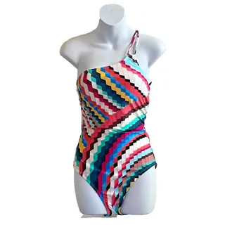 Photo of La Blanca Women's One Shoulder One Piece Swimsuit Slice of Paradise Size - 10