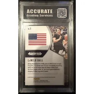 Photo of 2020 Panini Silver Prizm DP #3 LaMelo Ball RC AGS 10 Gem Mint BBB Melo Hornets