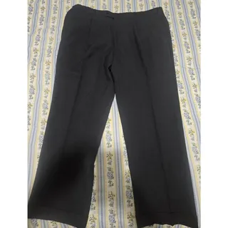 Photo of JOS A BANK Wool Pleated Cuffed Dress Pants Gray Charcoal Mens 40x29