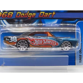 Photo of 2006 Hot Wheels ’68 Dodge Dart Instant Win Orange Blue Flames #38 Short Card