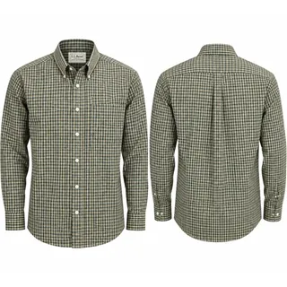 Photo of L.L.Bean Men’s Medium Regular Green Plaid Button Down Long Sleeve Cotton Shirt