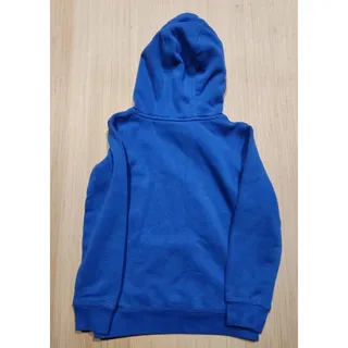 Photo of Nike Youth Boys Hoodie Sweatshirt Blue Swoosh Pullover Kangaroo Pocket Size 6