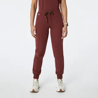 Photo of Figs Zamora Jogger Scrub Trouser brown size Medium tall