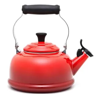 Photo of Le Creuset 1.8 Qt Classic Whistling Tea Kettle Cerise Red New Open Box