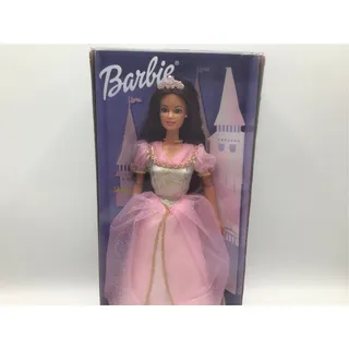 Photo of Vintage 1999 Princess Barbie Doll Mattel 23476 NIB Pink Gown Brunette Castle Box