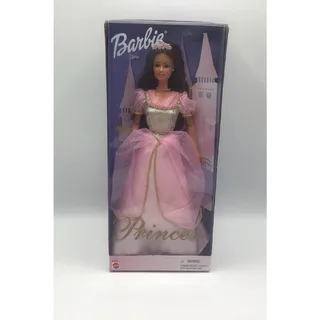 Photo of Vintage 1999 Princess Barbie Doll Mattel 23476 NIB Pink Gown Brunette Castle Box