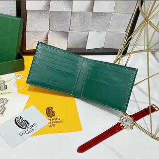 Photo of Goyard Green Bifold Card Holder Wallet