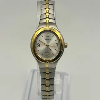 Photo of Carriage by Timex Two-tone Women’s Quartz Watch Working New Battery