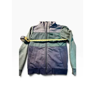 Photo of Scotch & Soda Men M Alpine Club Colorblock Full Zip Hoodie Jacket Green Navy