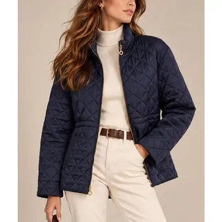 Photo of Marc New York Womens Diamond Quilted Jacket XL Navy Blue Equestrian Preppy Fall