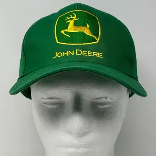 Photo of John Deere Hat Baseball Cap Green Farmer Farming Tractor Logo 6 Panel Snapback