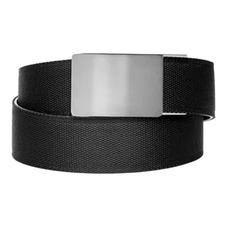 Photo of Kore Classic Nylon Web Belt 1.37" Triumph Titanium Buckle 24-44" Waist Black New