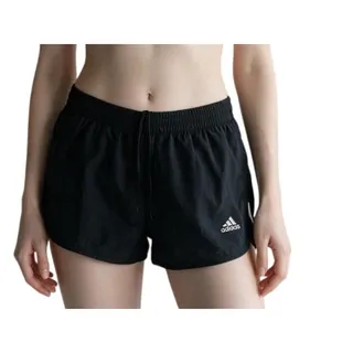 Photo of Adidas Women's Small Solid Black Mid Rise Running Drawstring Aeroready 3" Shorts
