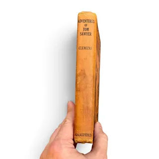 Photo of Antique Adventures Of Tom Sawyer Book Popular Edition Samuel Clemens Saalfield