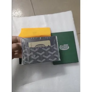 Photo of GOYARD Saint Sulpice Card Holder Wallet Green Goyardine w/Box | FREE SHIPPING