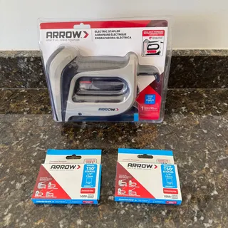 Photo of Arrow T50ACD spiral drive electric staple gun corded with 2K staples NEW 