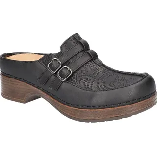 Photo of Easy Works by Easy Street Womens Shirley Mules Flats Casual - Black - Size 11 WW