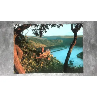 Photo of c1970 6x4 Postcard Evening Katz Castle On the Rhine Sankt Goarshausen Germany